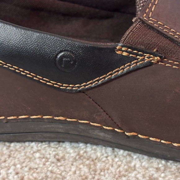 Rockport Men’s Leather Loafers Brown EUC Size 14 W - Picture 10 of 12